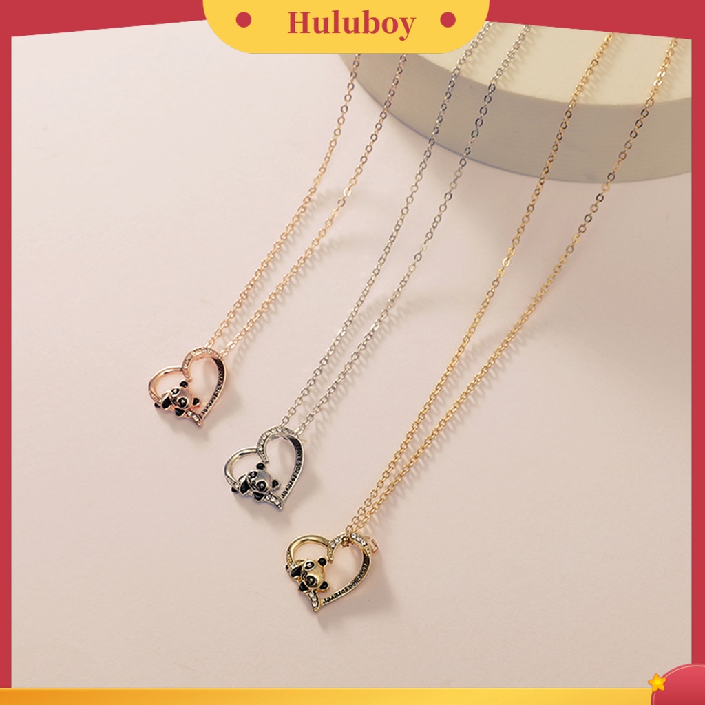 Hu Hu Hu Hu Hu Alat Bantu Pasang Kacamata♡ Kalung Rantai Dengan Liontin Bulat Motif Tulisan I Love You Forever Klasik Untuk Wanita