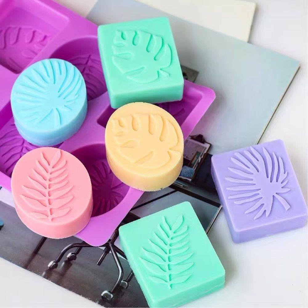 Cetakan Sabun Nanas Pesta Gereja Bentuk Daun Clay Tools Handmade Cake Resin Molds