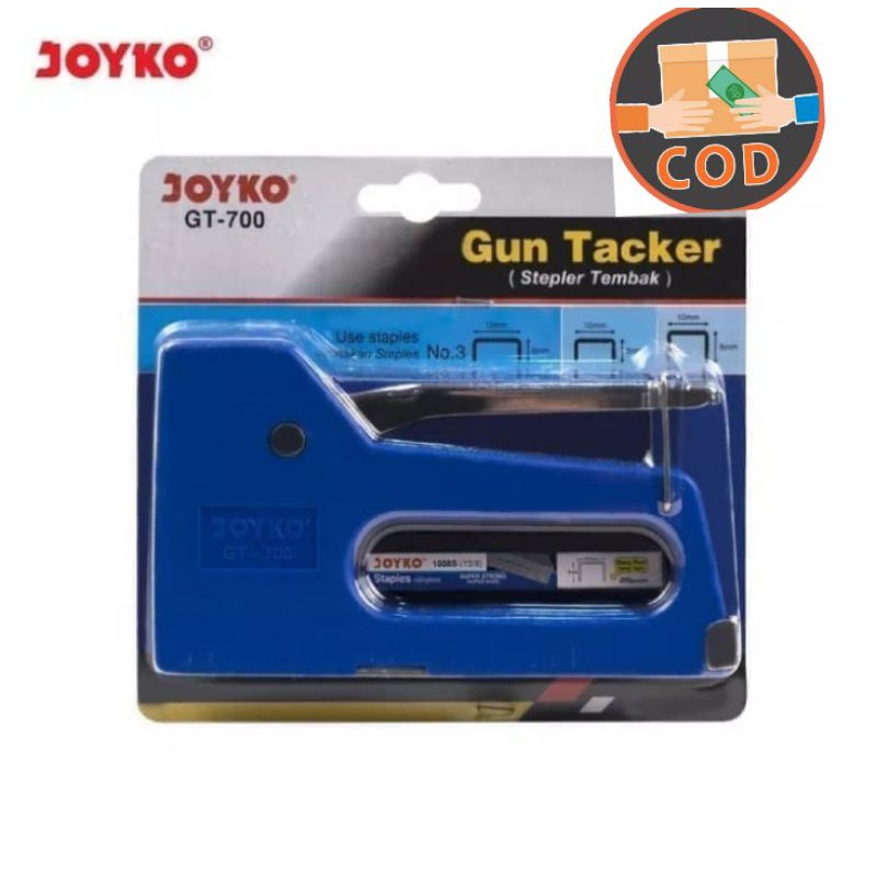 

Joyko Gun Tacker Stepler Stapler Tembak Staples GT-700 Heavy Duty GT70