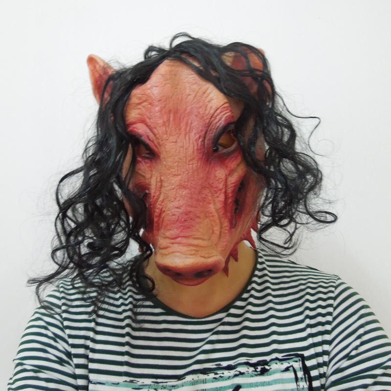 TOL-04 topeng latex karet halloween setan hantu babi ngepet pig siluman