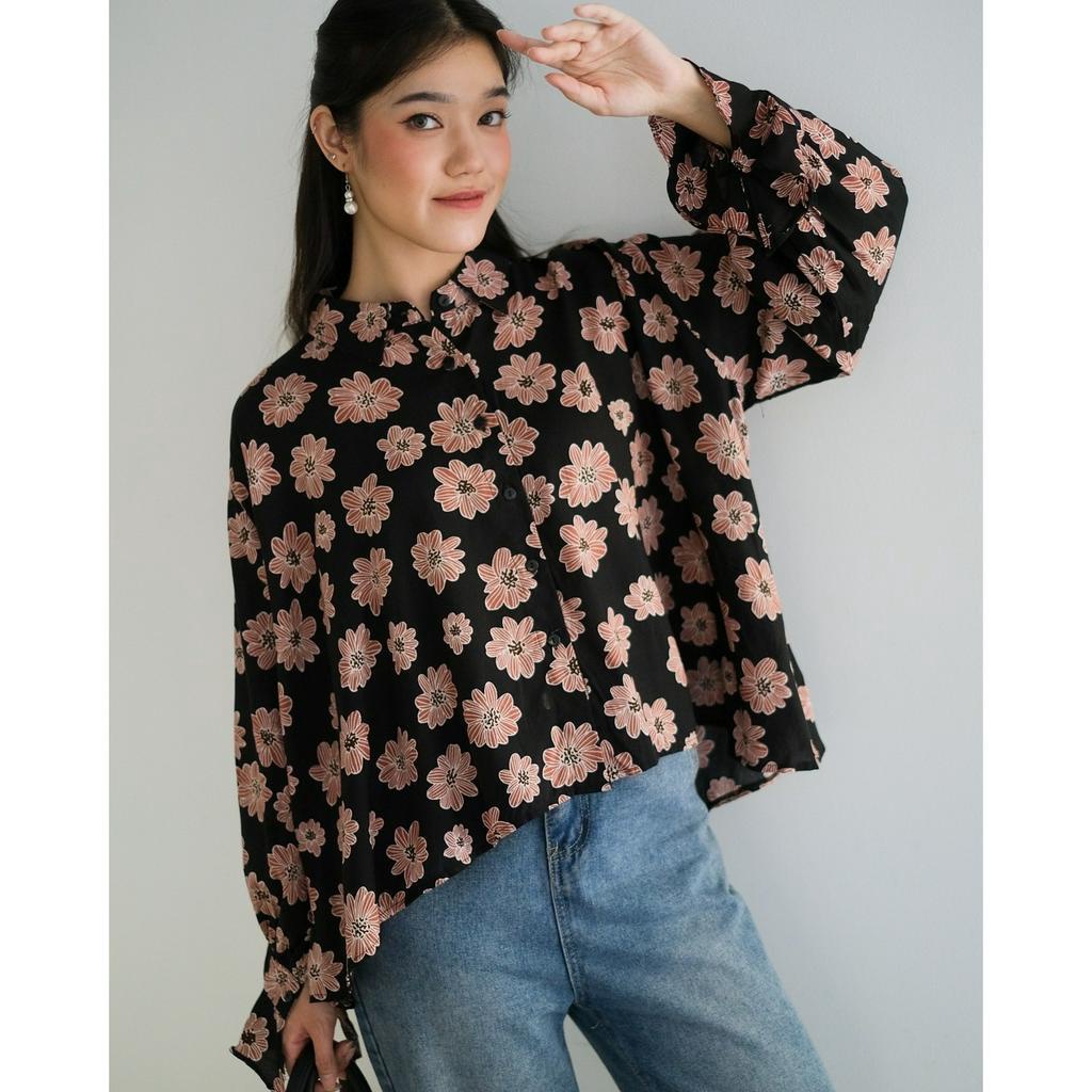 Myrubylicious RAELE SHIRT KODE NN2723 | KEMEJA | KEMEJA WANITA | KEMEJA LENGAN PANJANG