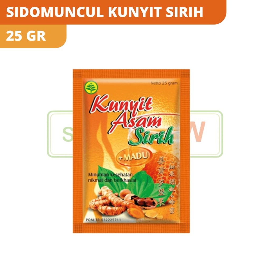 

SIDOMUNCUL KUNYIT ASAM SIRIH 25GR