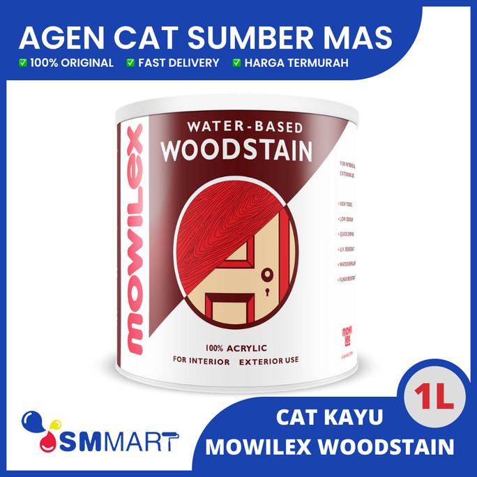 MOWILEX WOODSTAIN WATER-BASED / CAT KAYU WATER BASED 1KG Termurah