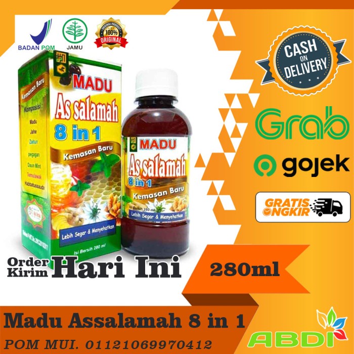 

Madu As Salamah 8 in 1-Abu Herbal