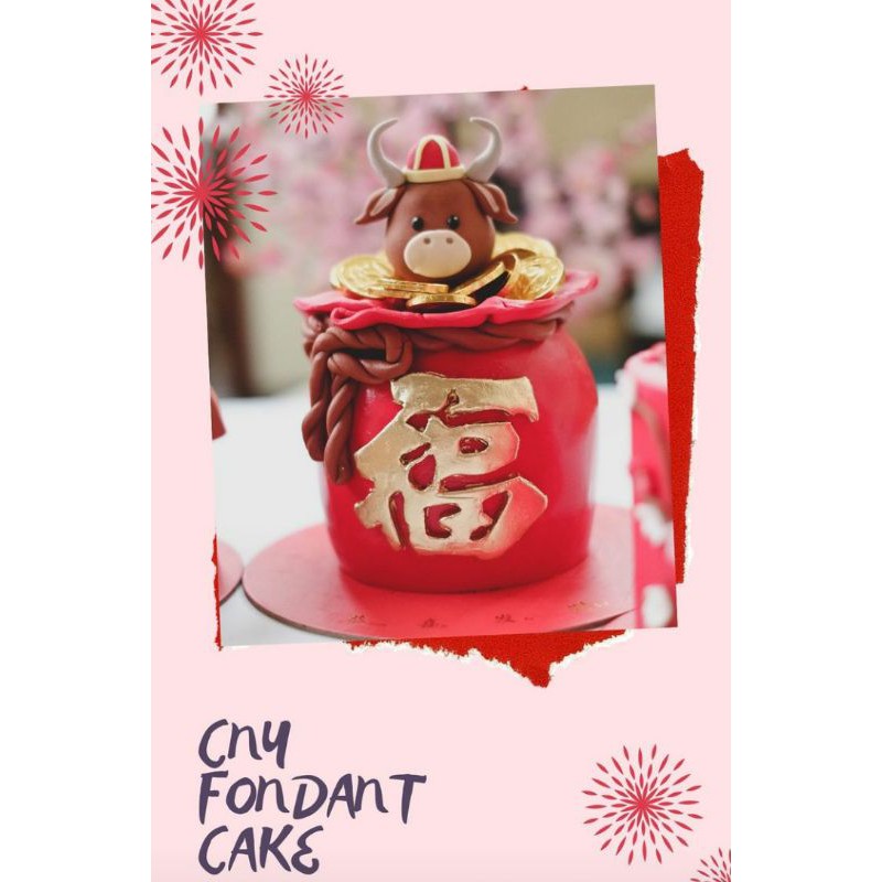 

hampers imlek fondant cake FU