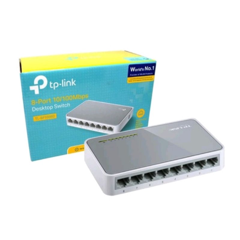 TP-Link TL-SF1008D 8 port Desktop Switch Hub 10/100Mbps TP LINK