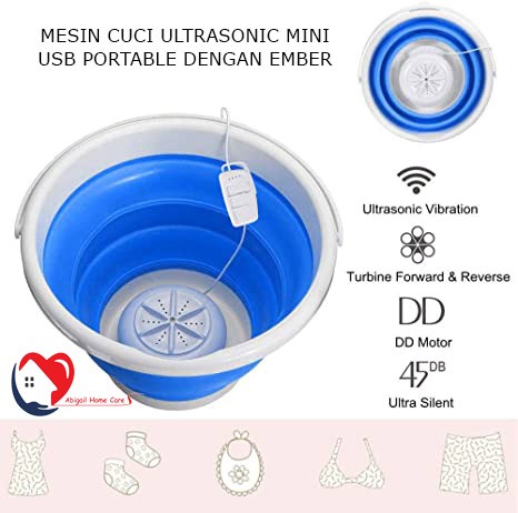 Mesin Cuci Ultrasonic Mesin Cuci Mini Portable Bucket Ember Mesin Cuci