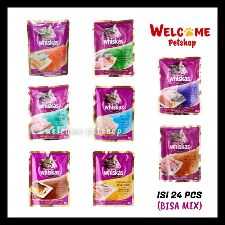 

Cuci Gudang Whiskas Pouch 85 Gr Isi 24 Pcs / Mix All Varian