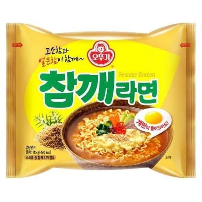 

ottogi SESAME ramen Korean noodle instant 115gr . non halal