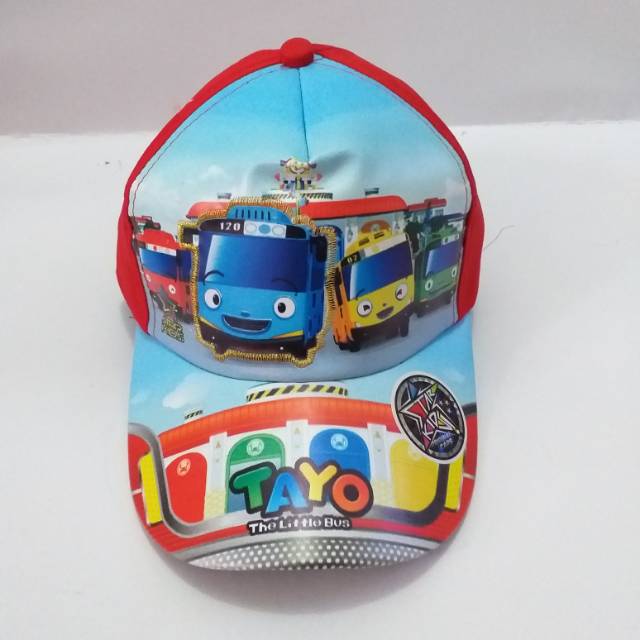 ☆ Topi Anak baseball karakter kartun starkids gambar TAYO