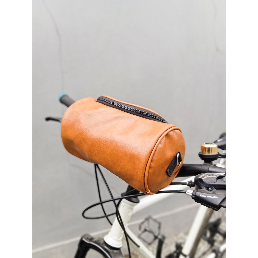 Tas Sepeda Lipat / Multifungsi Selempang Stang Depan / Tas Sepeda Kulit / Aksesoris Sepeda / TSV