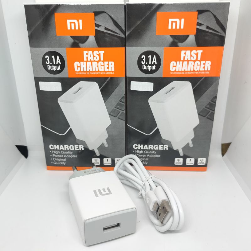 Charger Xiaomi 3.1A Qualcomm Quick Charge 3.0 Kabel Micro