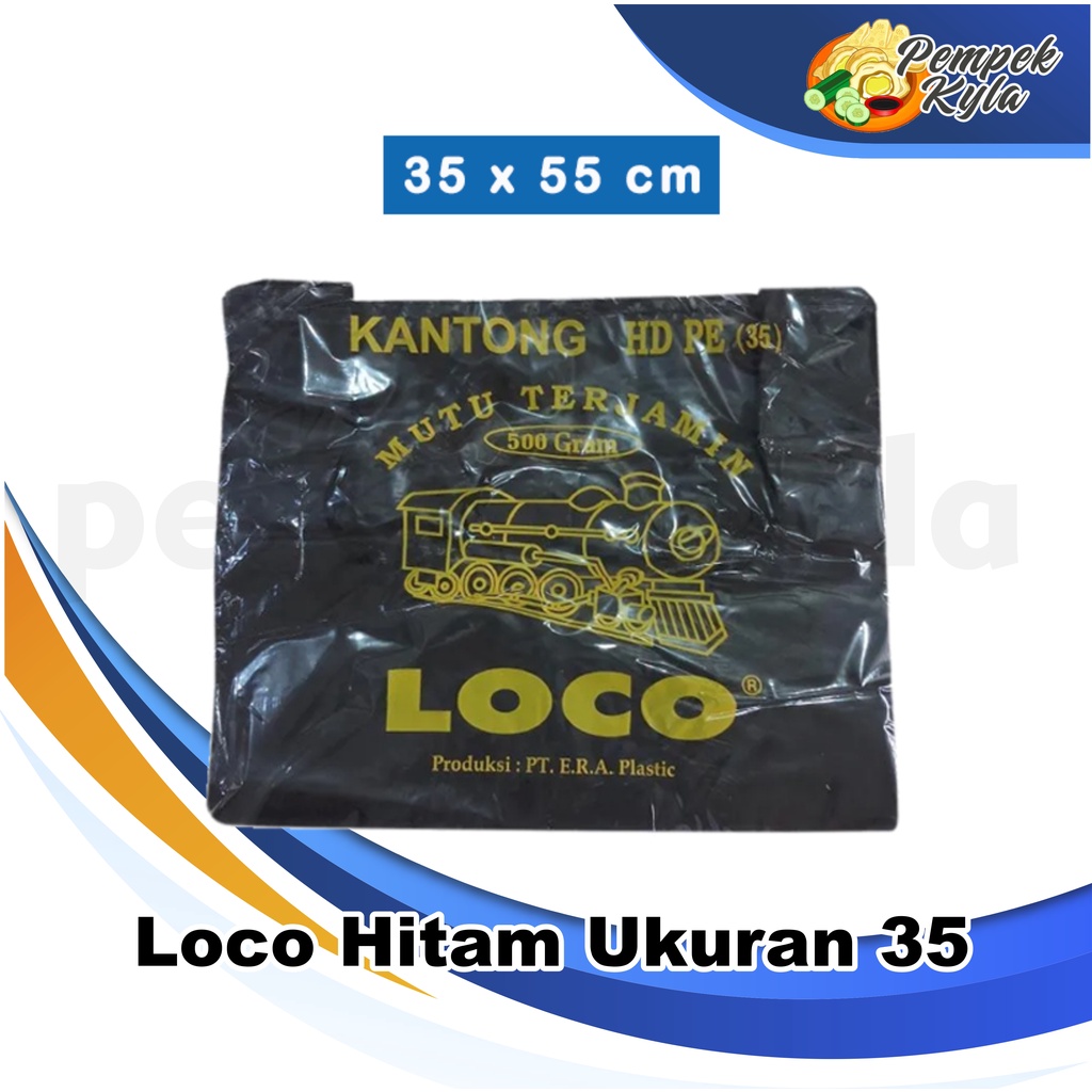 Kantong Plastik LOCO Hitam 35 Tebal