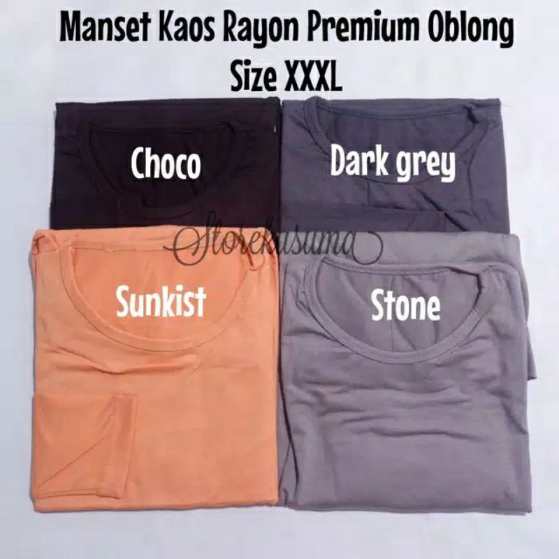 Manset Kaos Rayon Premium XXXL