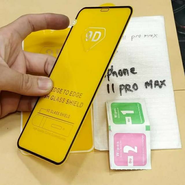 Tempered glass full IPHONE 11 PRO MAX 6.5in kaca golira glass full