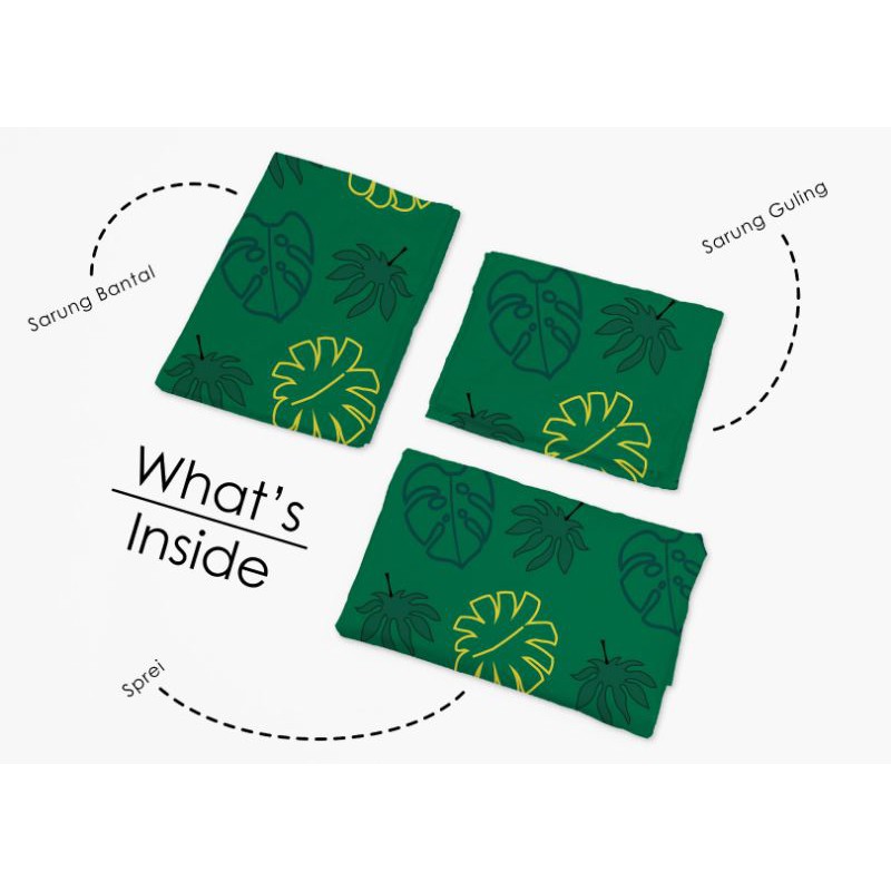 Sprei Lady Rose MONSTERA ( King 180 / Queen 160 / Single 120 x 200 )