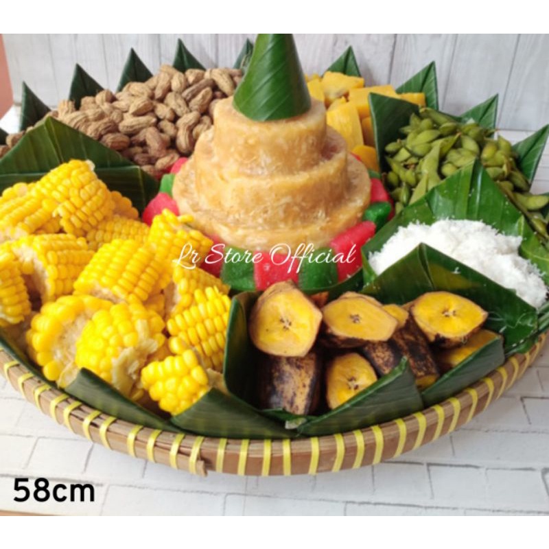 Tampah bambu / Nampan bambu / Tampah makanan / Nampan makanan / Nyiru