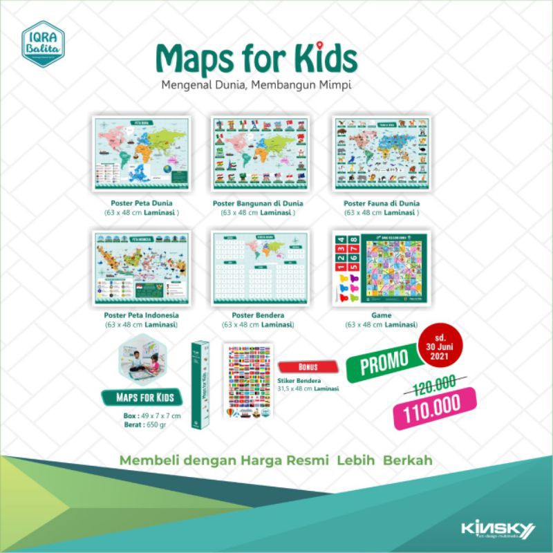 PETA DUNIA MAPS FOR KIDS