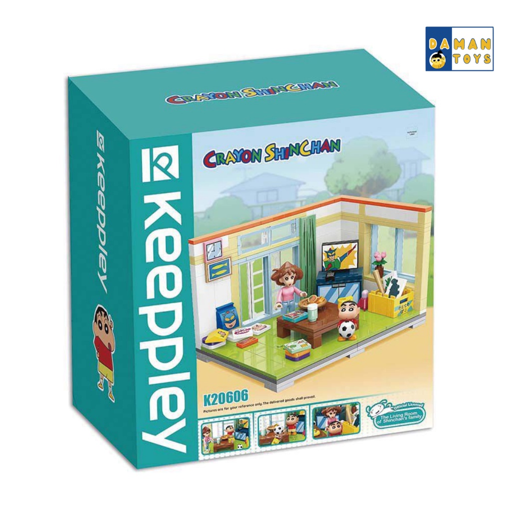 Keeppley Crayon Shinchan Bus Sekolah Kamar Shinchan Bricks Set - Bus sekolah