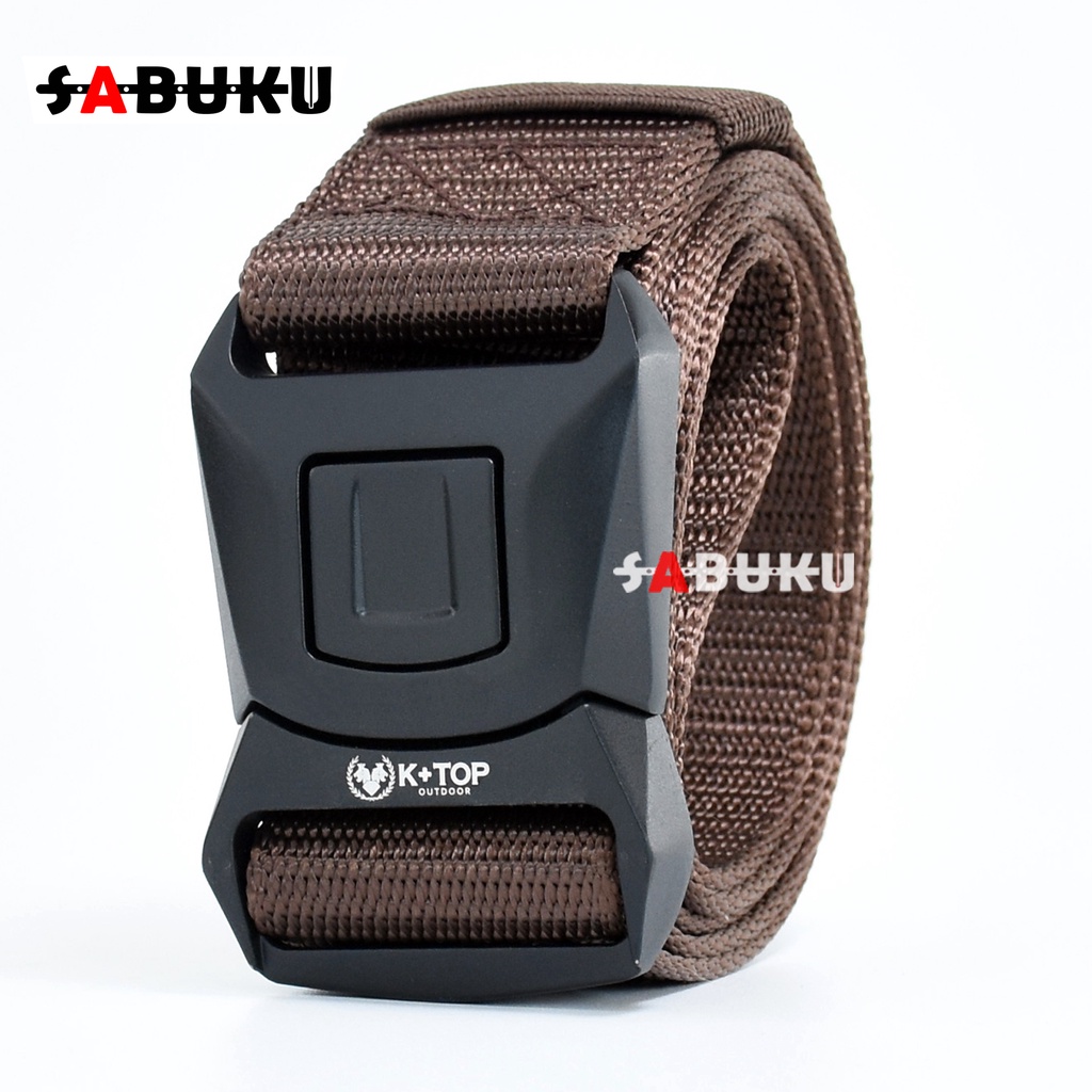 Ikat Pinggang Pria Nylon Kanvas Gesper NYLON Kepala Besi Tactical Belt Sabuk Pria Men Belt - 166