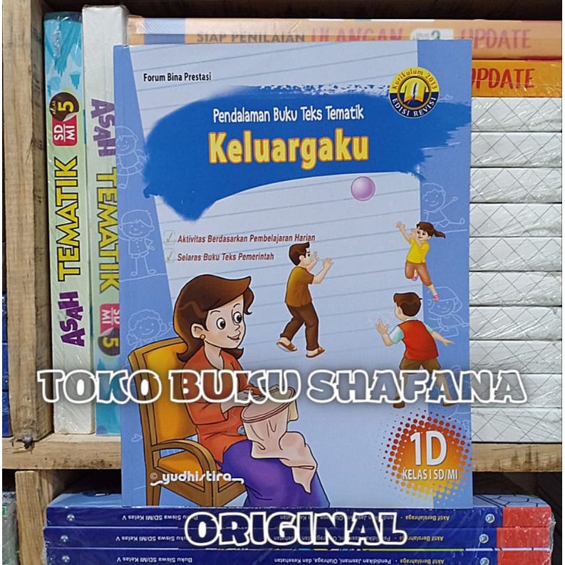 EDISI REVISI !!! PAKET PBT KELAS 1 SD 1A 1B 1C 1D YUDHISTIRA K-13 - Pendalaman Buku Teks Tematik Kelas 1 SD