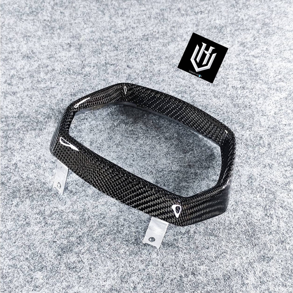 Cover Lampu List Headlamp Carbon Kevlar depan vespa sprint original part
