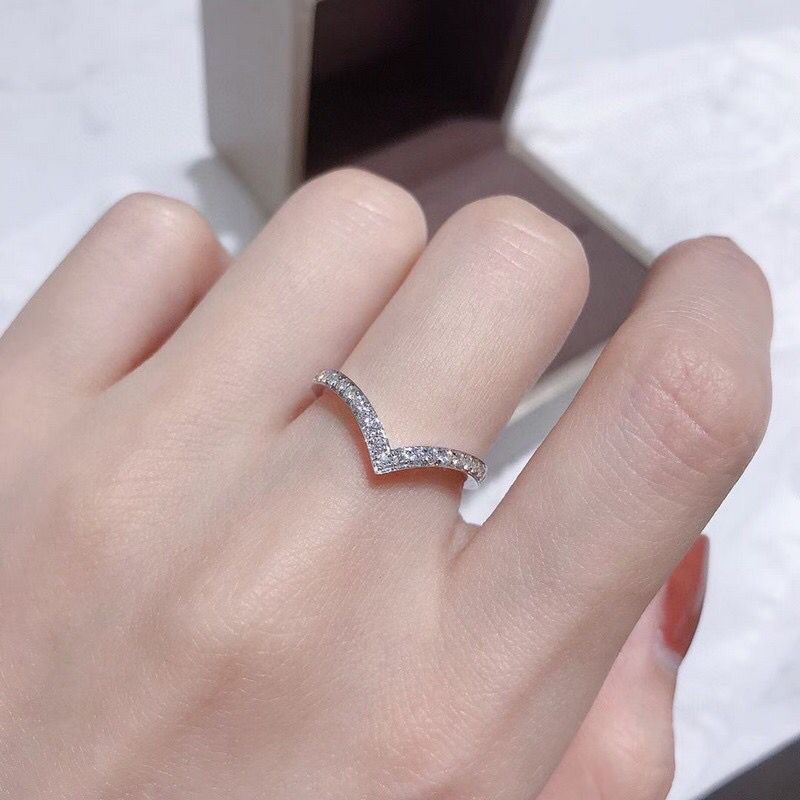 BISA COD✔ Cincin Viral/ Cincin Kekinian/Cincin Buming New Cincin Fuji Model Permata Cantik Elghan Bahan Titanium Anti Luntur Dan Tidak Karatan Lapis Emas 24K 1 Penilaian