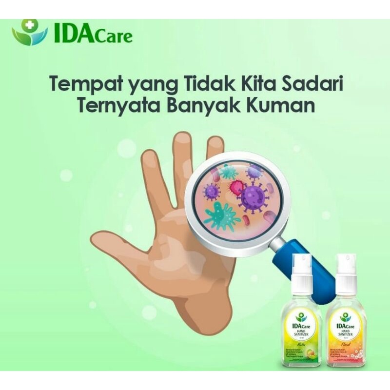 Handsanitizer IDAcare 30ml Spray Aroma Bunga Dan Buah