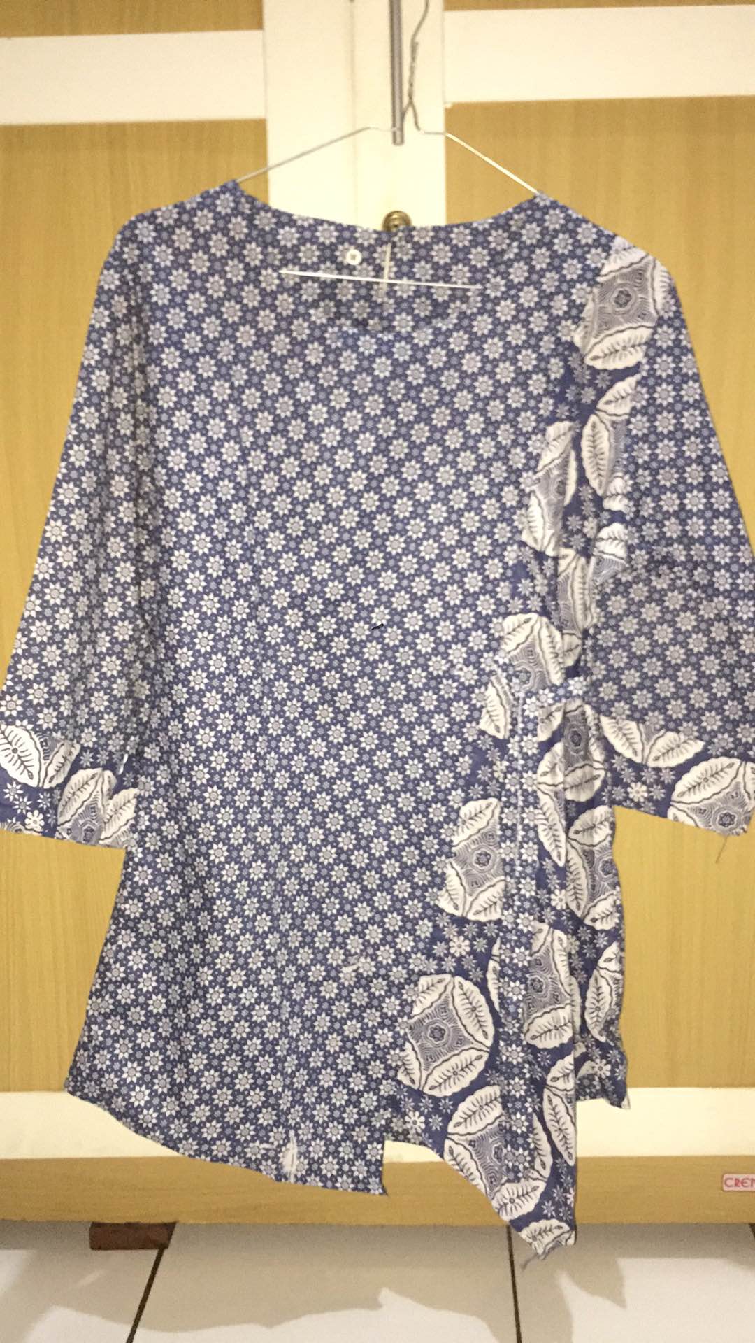 [cod] Tey-17 Batik Wanita Asj Sa Hrb026 Kenongo Kemeja Tosca Pendek Jumputan