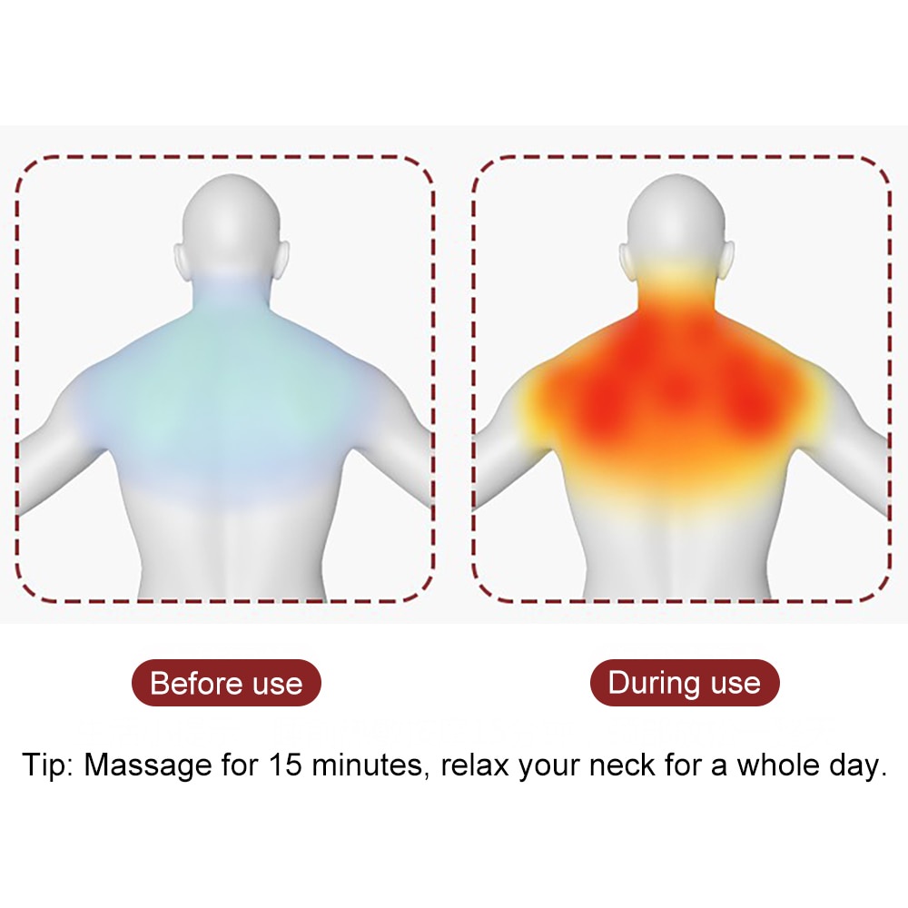 LaGuerir Bantal Pijat Elektrik Multifungsi Neck Shoulder Full Body Massage Cushion - 7RHR3EBR - Brown