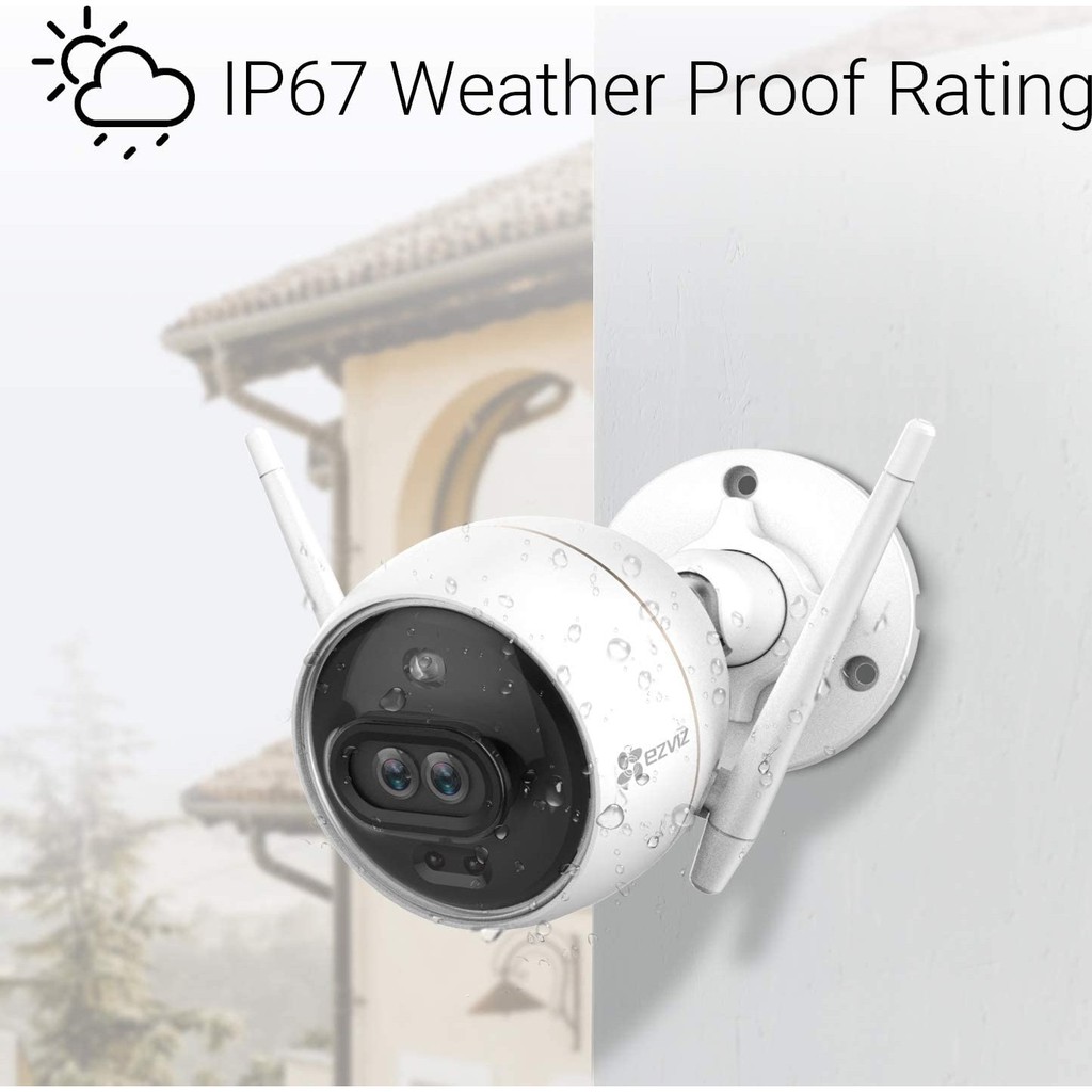 CCTV EZVIZ C3X (Dual Lens) 1080p Color Night [OUTDOOR] WIRELESS IP