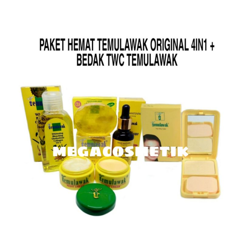 Paket Temulawak komplit 5in1 / PAKET LENGKAP  CREAM TEMULAWAK