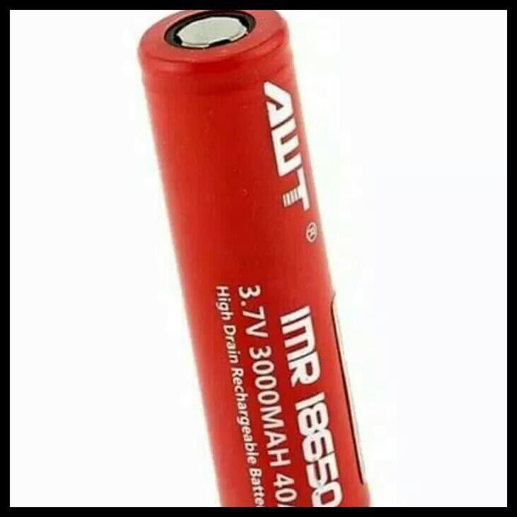 Baterai AWT Merah 3000mAh Cash- Batere rechargeable 3000mAh AWT Merah versi 3