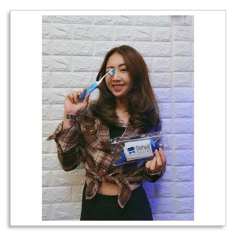 BEHELLDENTAL DENTAL KIT CARE / SIKAT ORTHO SET / ORTHODONTIC / PAKET PEMBERSIH GIGI BEHEL ISI 7 BIRU