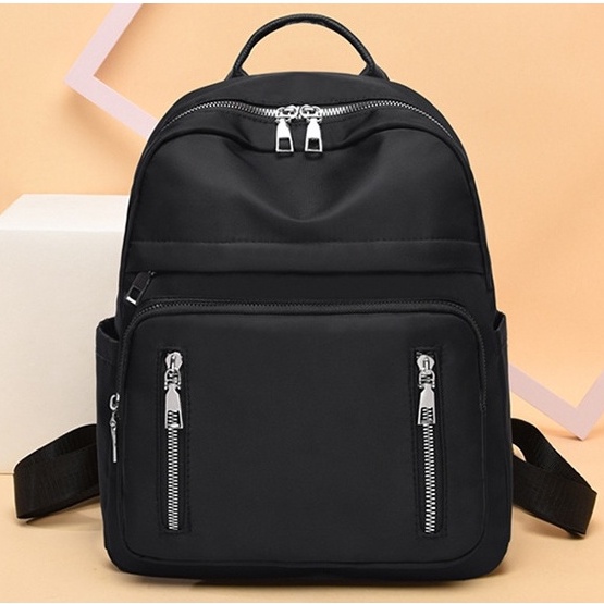 TAS RANSEL WANITA KOREA ANTI AIR HITAM PINAPA TA438B5 PREMIUM IMPORT BACKPACK SEKOLAH CEWEK GENDONG PUNGGUNG KERJA KULIAH BATAM KEKINIAN MURAH