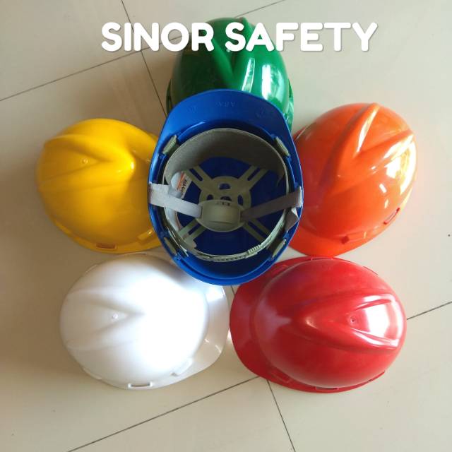 Helm Safety Proyek V Guard Lengkap dengan Tali Dagu Kualitas Premium SNI