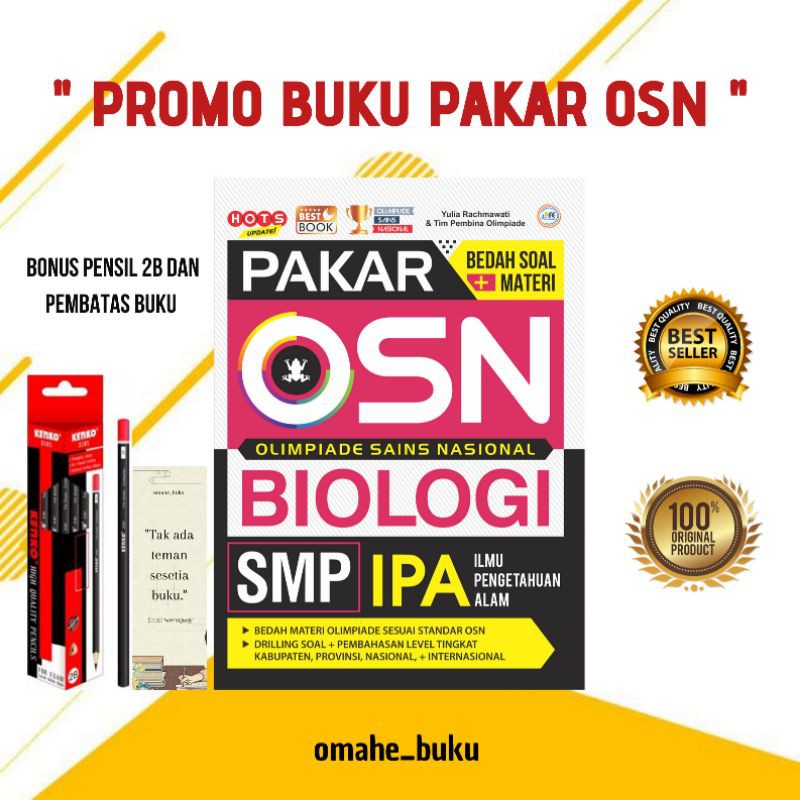 BUKU OSN SMP | PAKAR BEDAH SOAL + MATERI OSN BIOLOGI SMP