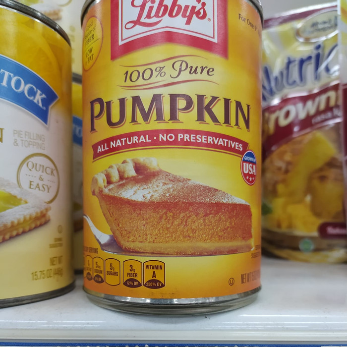 

libbys 100% pure pumkin 15onch