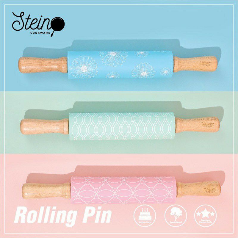 STEIN ROLLING PIN CETAKAN KUE LOYANG