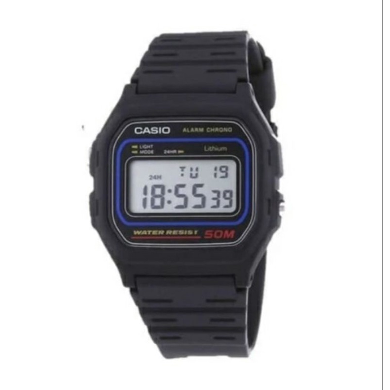 JAM CASIO DIGITAL W59 / W-59-1VQ ORIGINAL BERGARANSI