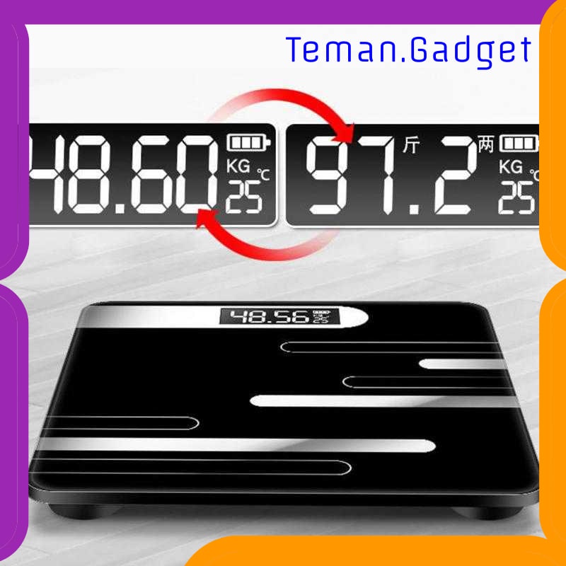 TG-FE336 TAFFWARE TIMBANGAN BADAN DIGITAL + TEMPERATURE USB RECHARGEABLE SC-12U