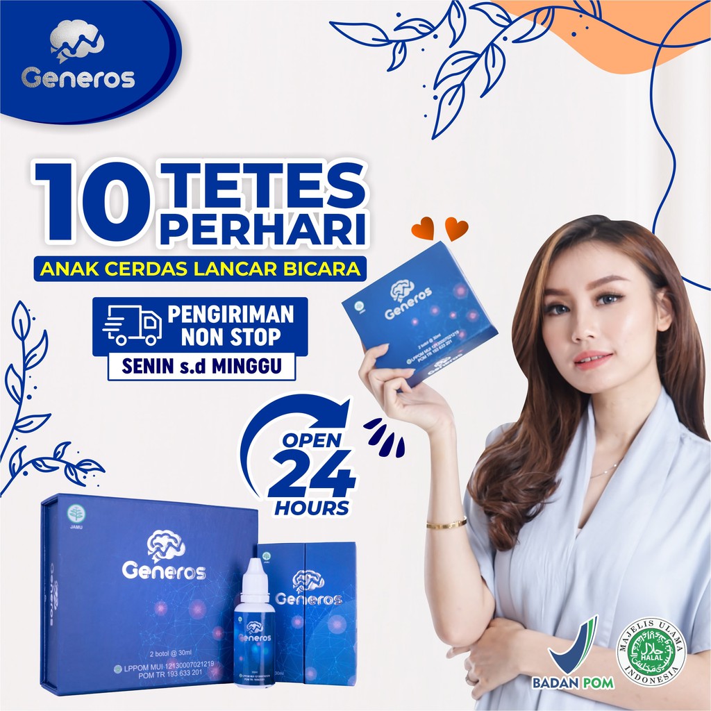 𝐃𝐈𝐒𝐓𝐑𝐈𝐁𝐔𝐓𝐎𝐑 Generos Vitamin Otak Anak Atasi Speech Delay Tingkatkan Kecerdasan Konsentrasi