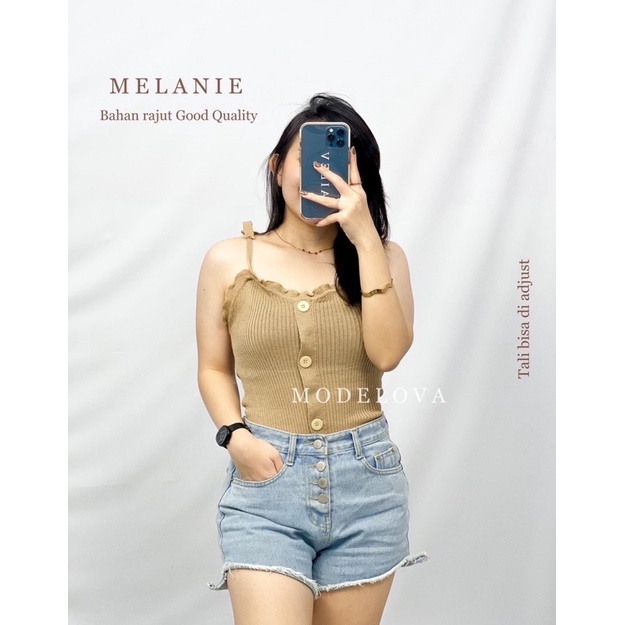 MDLV ~ BAJU RAJUT TOP MELANIE // TANKTOP RAJUT CEWEK // FASHION WANITA