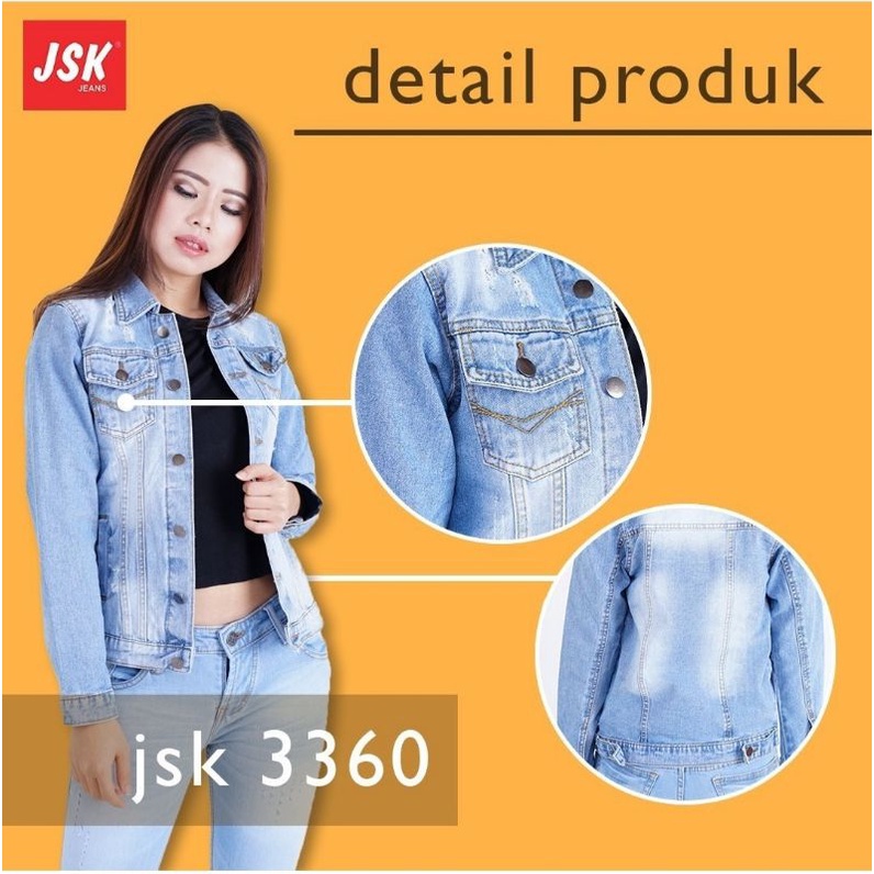 Jaket Jeans Wanita Denim Jeans JSK Jeans