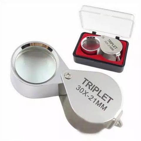 

Promo Awal tahun Kaca Pembesar Mini Jewellerys Loupe 30x21 mm Lensa Pocket Lup Promo Awal tahun