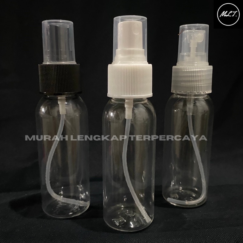 BOTOL SPRAY 60ML BENING NATURAL SPRAY NECK 24 / BOTOL 60ML NATURAL CLEAR NECK 24 SEMPROT SPRAY