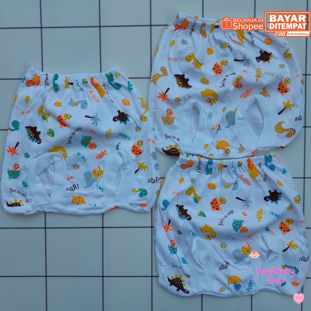 Celana pendek POP bayi Animal Series Little Smart/Airin Baby 0-3 Bulan 3 PCS