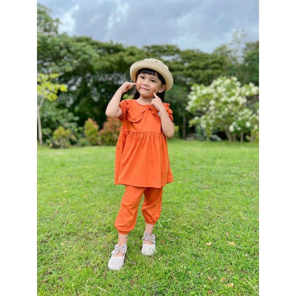 Set Daisy by Lucuna Setelan Anak Perempuan bahan Kaos mix warna 1-5 Tahun SMILEE