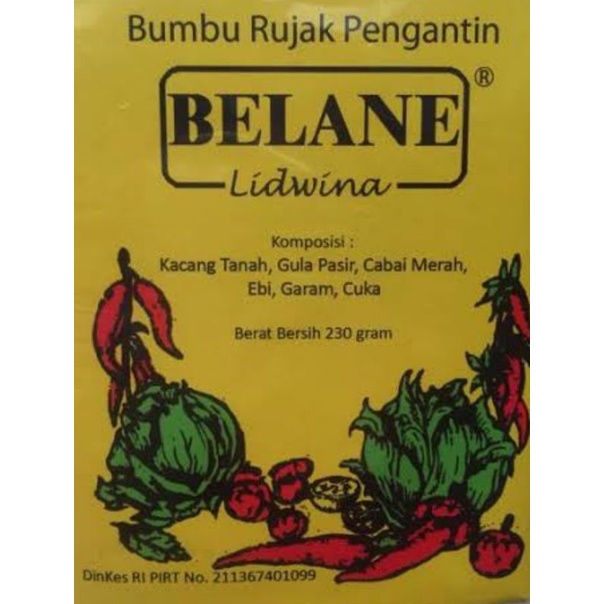

Bumbu rujak pengantin belane