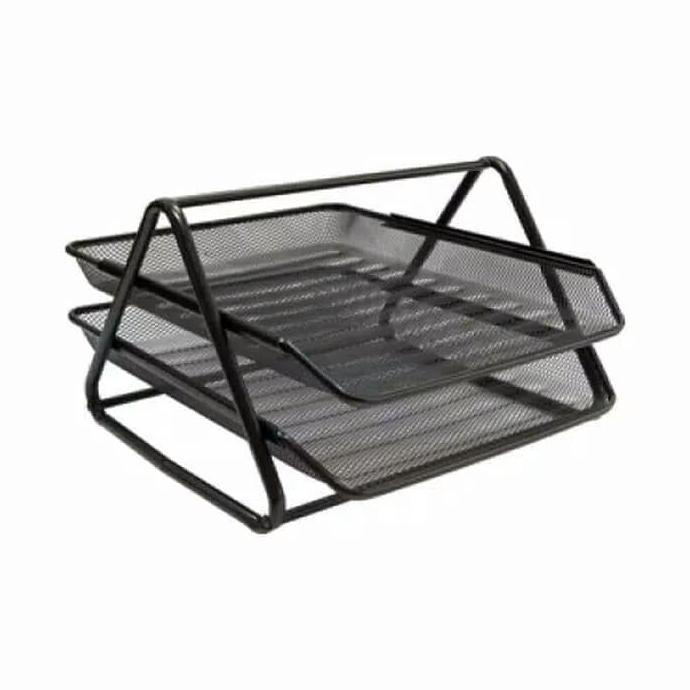 

Office & Stationery | Document Organizer | Rak Surat 2 Susun Jaring Besi / Letter Tray / Paper Tray 2 Tingkat | Best Seller